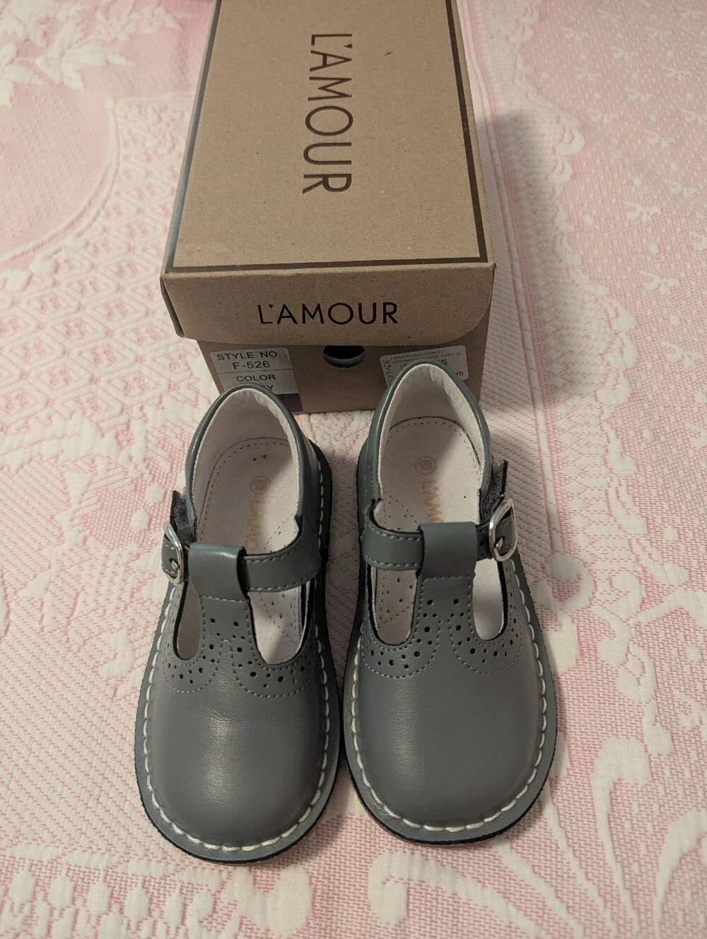 Grey L'amour Girls Shoes Size 9